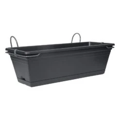 Balkonbak Chill Trough Set Intense Black - 50 X 19,5 X 20 Cm