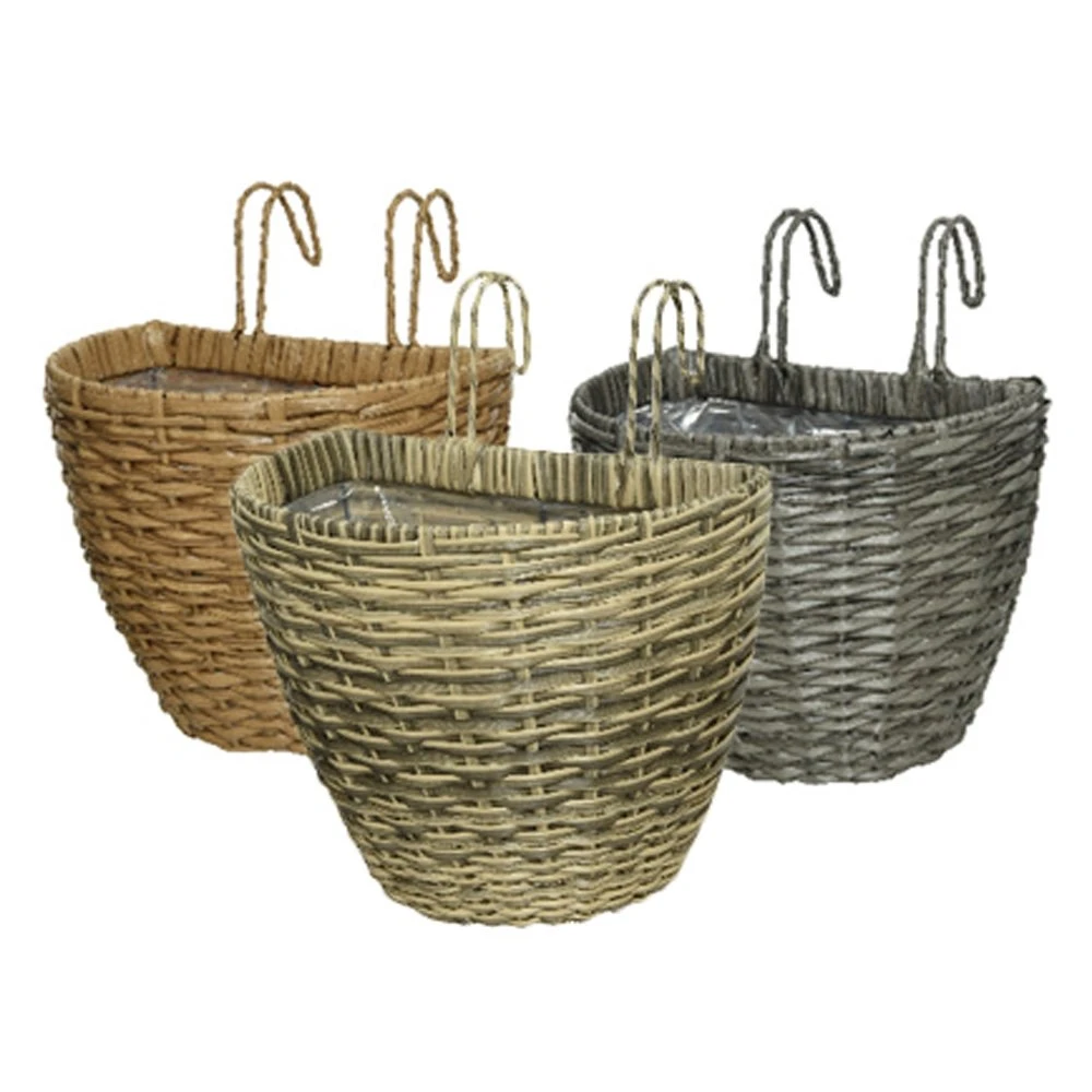 Balkonbak Wicker 3 Kl. Ass - 23 X 34 X 42 Cm 3 Balkonbak Wicker 3 Kl. Ass - 23 X 34 X 42 Cm