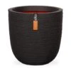 Capi Nature Rib NL Pot Bol Zwart - 54x52cm