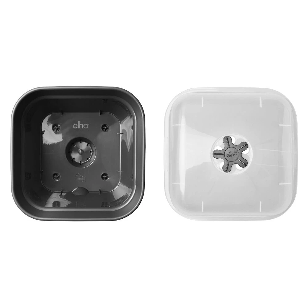 Elho Green Basics Kweekpot Vierk. Allin1 25 Cm Zwart 6 Elho Green Basics Kweekpot Vierk. Allin1 25 Cm Zwart - Afbeelding 4