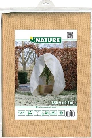 Nature Winterafdekhoes Met Rits Beige Ø200cmx2,50m 70 G/m² 3 Nature Winterafdekhoes Met Rits Beige Ø200cmx2,50m 70 G/m²