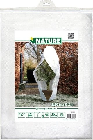 Nature Winterafdekhoes Met Rits Wit Ø200cmx2,50m 70 G/m² 3 Nature Winterafdekhoes Met Rits Wit Ø200cmx2,50m 70 G/m²