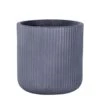 Pot Stripes Grey - D 24 X H 24 Cm